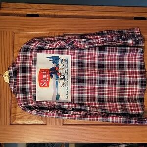 NWOT Flannel Schmidts Beer patch